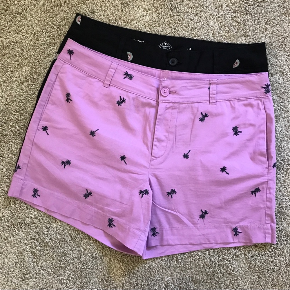 EUC Two Pair St. John’s Bay Shorts, Size 14